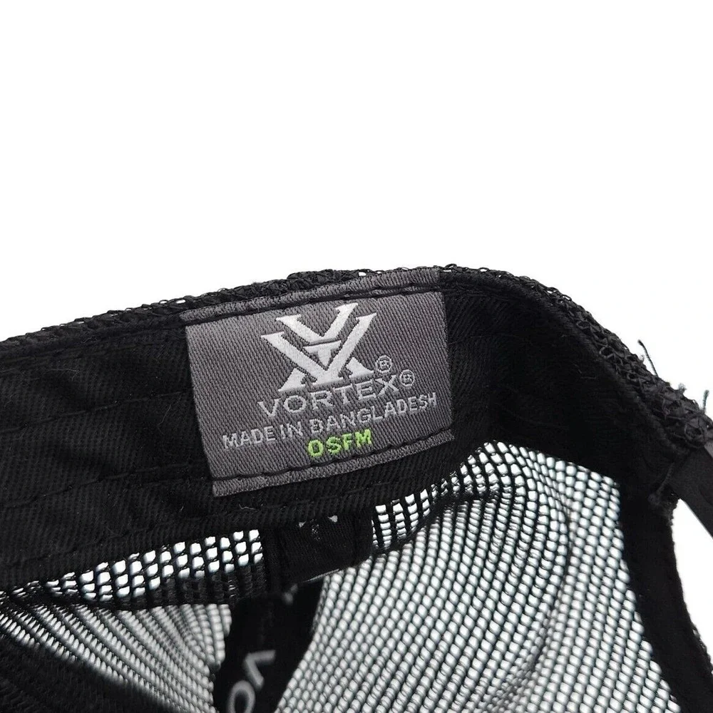Vortex Optics Snapback Mesh Trucker Hat Ball Cap‎ Adjustable Hunting Black Adult